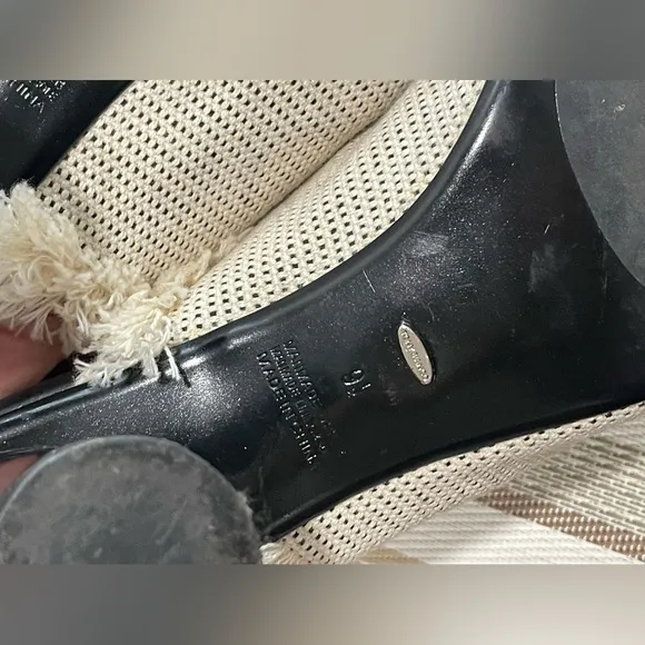 Bacardi Black and White High Heel Mules