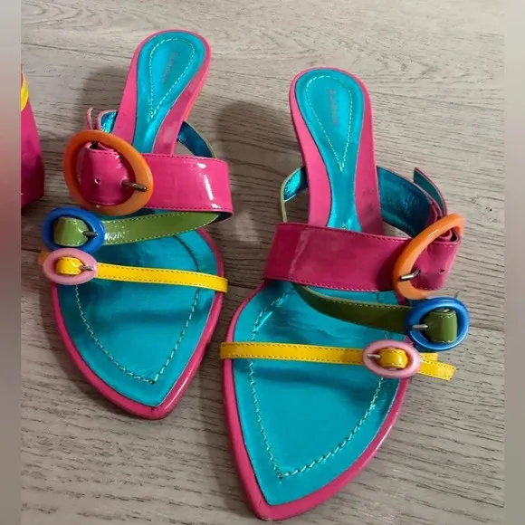 Baldinini strap kitten heel sandals size 37