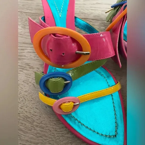 Baldinini strap kitten heel sandals size 37