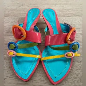 Baldinini strap kitten heel sandals size 37