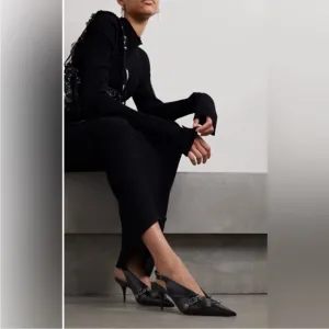 Balenciaga caged Kitten heels