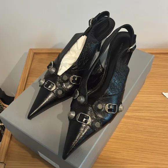 Balenciaga caged Kitten heels