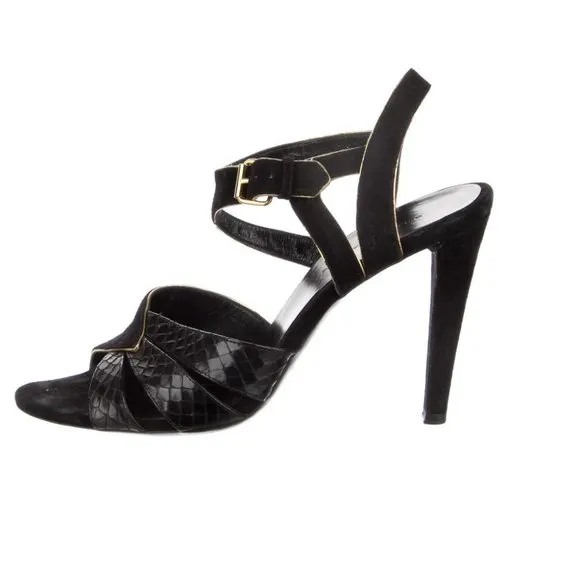 Balenciaga Embossed Slingback Sandals