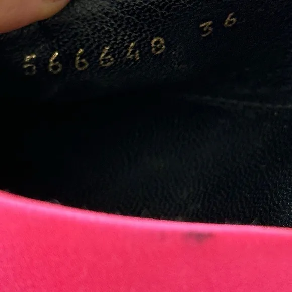 Balenciaga talon pink BB heels