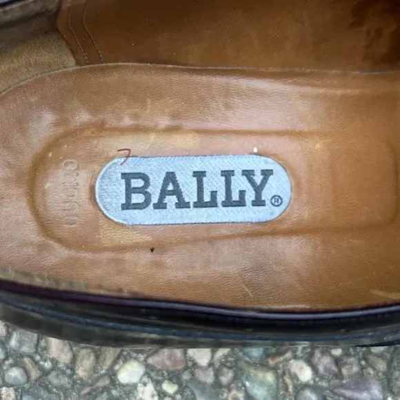 Bally Men's Duomo Black Wingtip Lace Up Leather Oxfords Size 12 D