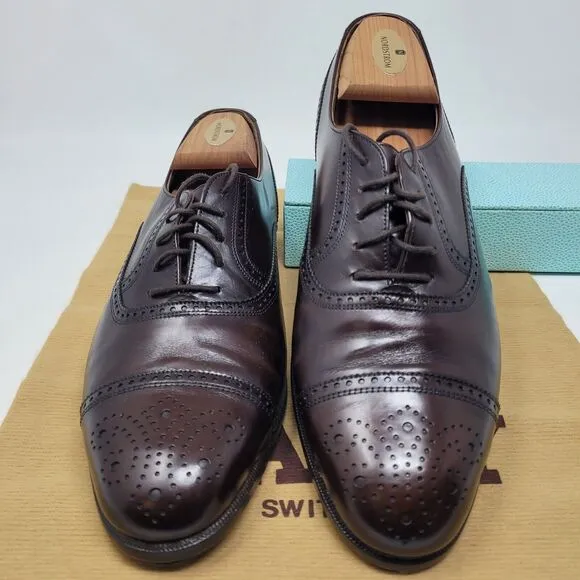 BALLY OF SWITZERLAND Wing Townsend Oxfords Dress Shoes Sz 8 D, Parawet