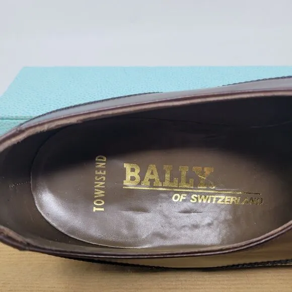 BALLY OF SWITZERLAND Wing Townsend Oxfords Dress Shoes Sz 8 D, Parawet
