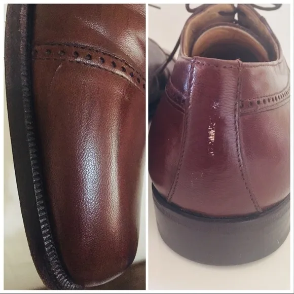 Bally Vintage Calfskin Leather Cap Toe Oxfords Dress Shoes 11.5 EEE