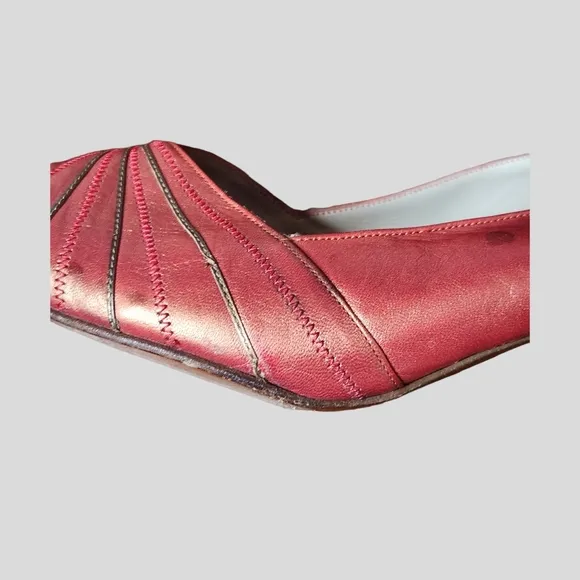 Bally Vintage Iridescent Slingback Heels