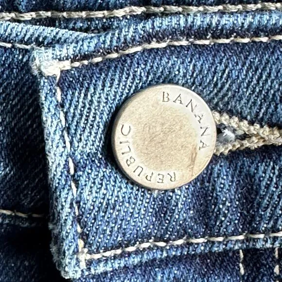 Banana Republic High Rise Wide Leg Crop Jeans Long 31L