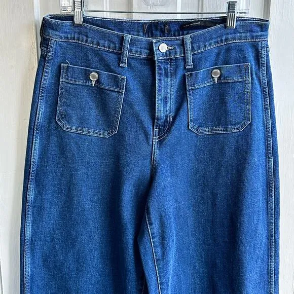 Banana Republic High Rise Wide Leg Crop Jeans Long 31L