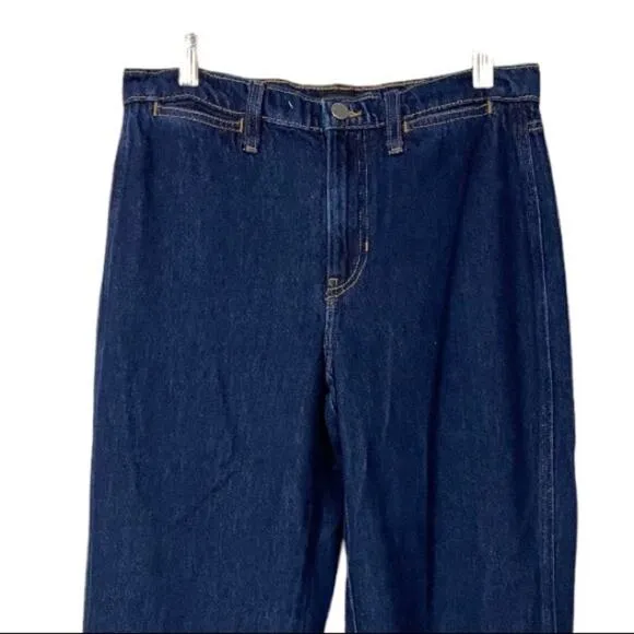 Banana Republic Jeans Women's High-Rise Wide Leg Indigo Stretch Size 27