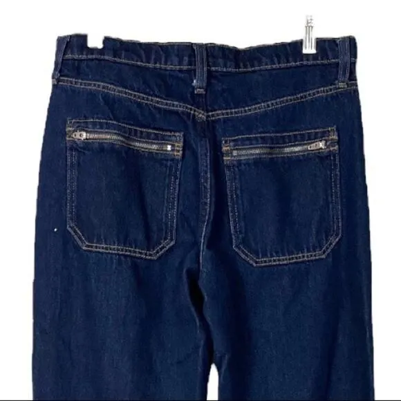 Banana Republic Jeans Women's High-Rise Wide Leg Indigo Stretch Size 27