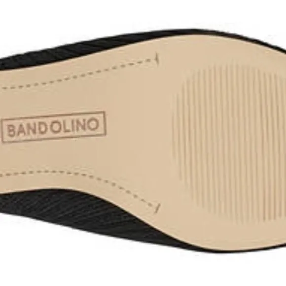 BANDOLINO Teddy Knit Slip On Mules Black