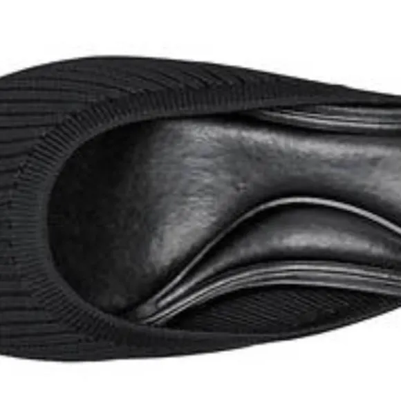 BANDOLINO Teddy Knit Slip On Mules Black