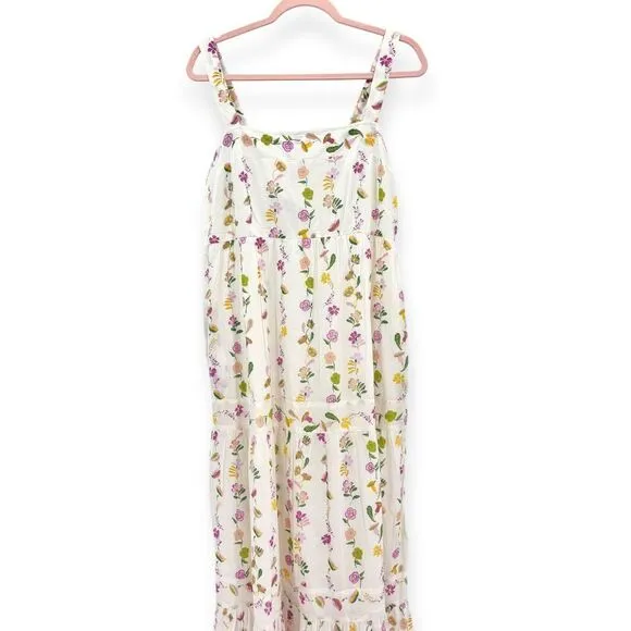 Banjanan NEW Daniela Floral Print Sleeveless Cotton Sundress - Women's Size XL