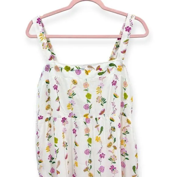 Banjanan NEW Daniela Floral Print Sleeveless Cotton Sundress - Women's Size XL