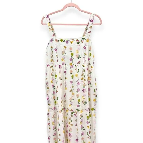 Banjanan NEW Daniela Floral Print Sleeveless Cotton Sundress - Women's Size XL