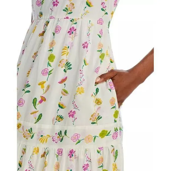 Banjanan NEW Daniela Floral Print Sleeveless Cotton Sundress - Women's Size XL