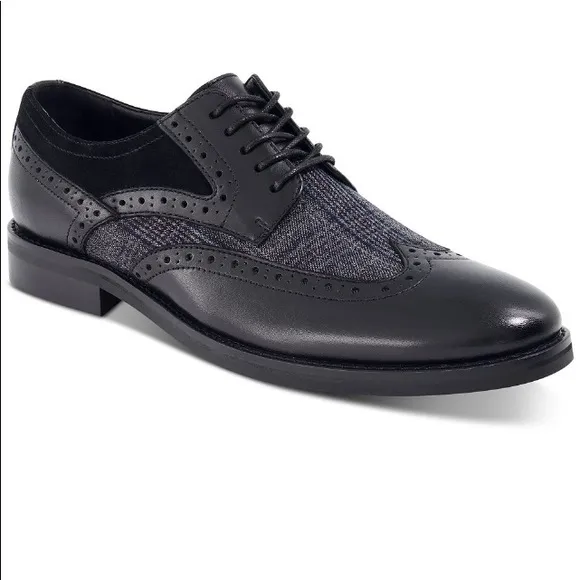 Bar III Men's Oliver Mixed Wingtip Oxfords