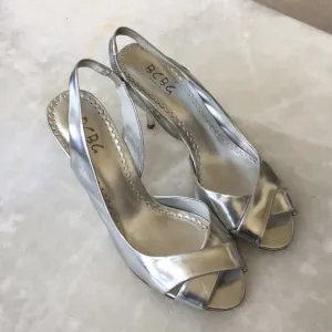 BCBG Paris Silver Heels