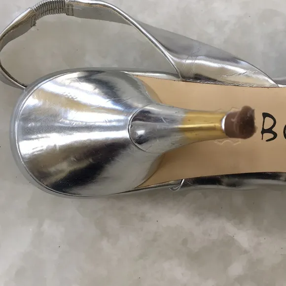 BCBG Paris Silver Heels