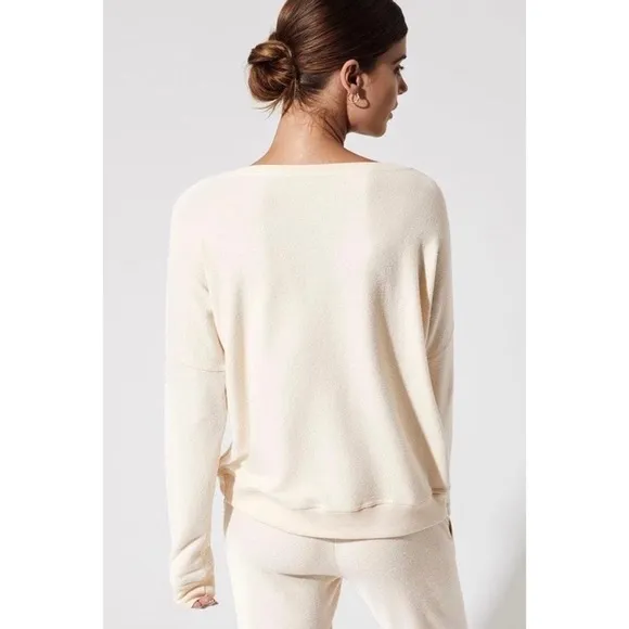 Beach Riot Star &amp; moon cream gold gems loungewear set Large