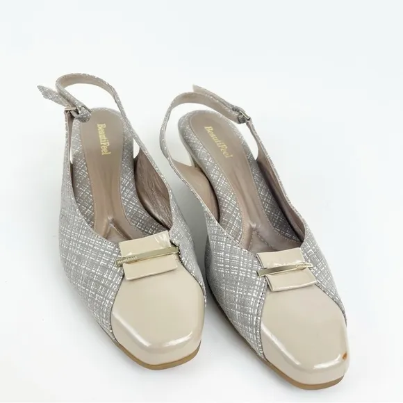 BeautiFeel Slingback Kitten Heels Size 41