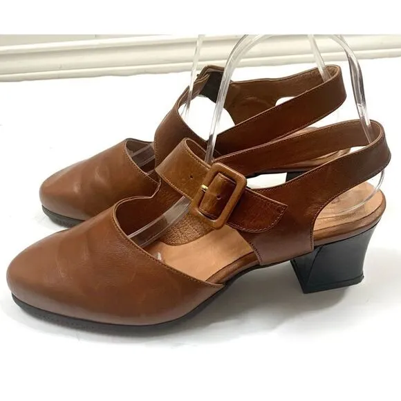 BeautiFeel Leather Slingback Heels