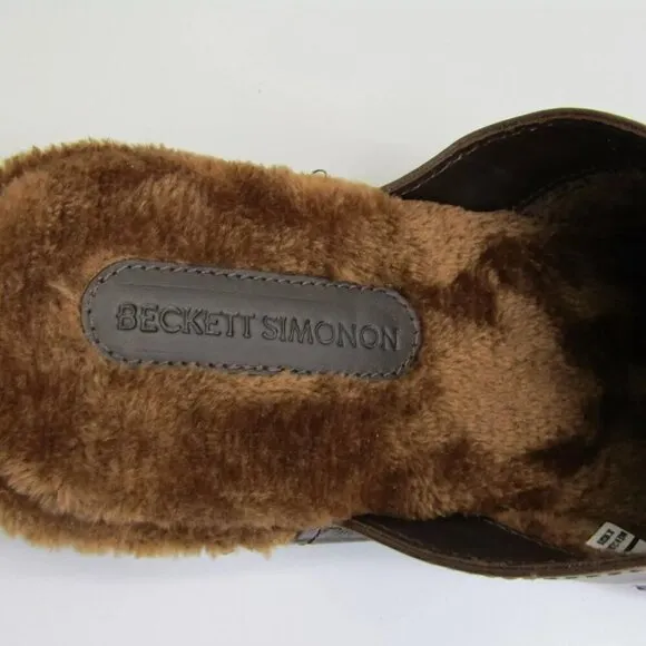 Beckett Simonon Mens Jones Slipper Clog Flat Cushioned Casual Slip-On Size 7