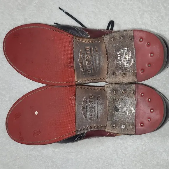 BED I STU Lita Cobbler Oxford Shoes Wingtip Distressed Leather Womens Size 10