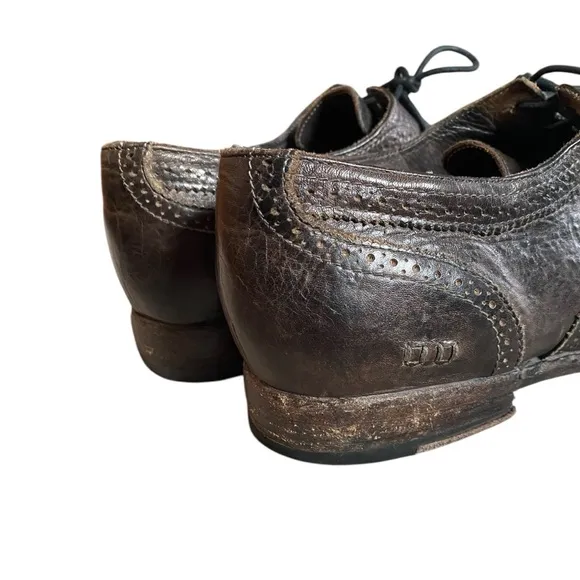Bed Stu Men’s Brown Leather Wingtip Oxfords Size 13