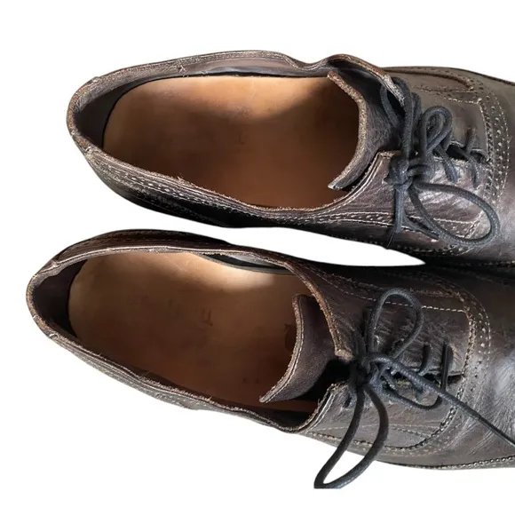 Bed Stu Men’s Brown Leather Wingtip Oxfords Size 13