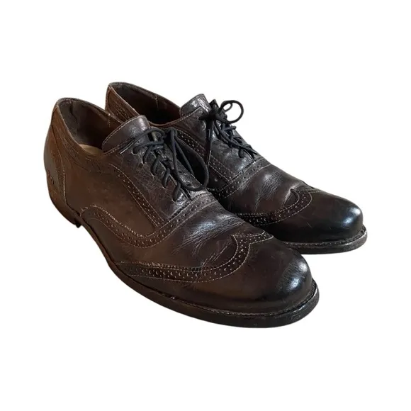 Bed Stu Men’s Brown Leather Wingtip Oxfords Size 13