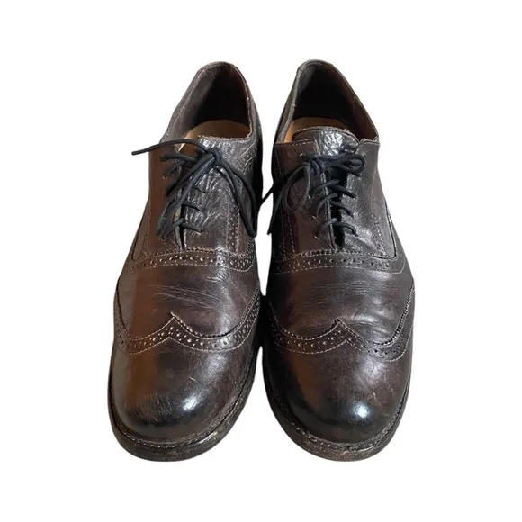 Bed Stu Men’s Brown Leather Wingtip Oxfords Size 13
