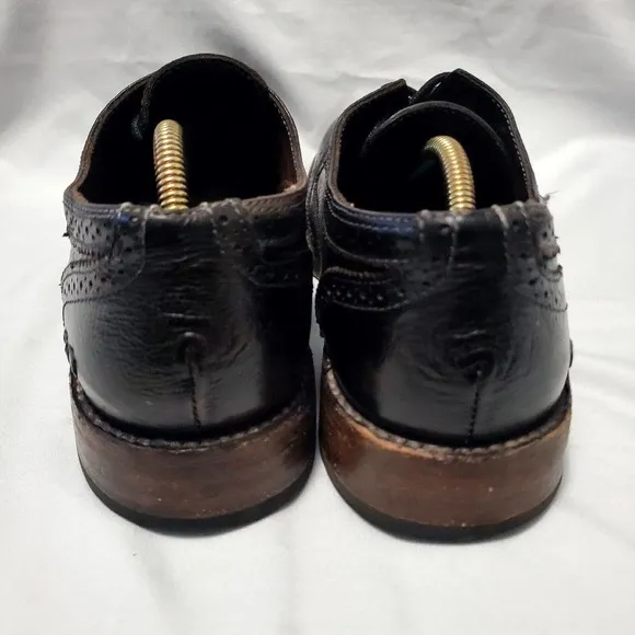 Bed Stu Men's Cobbler Series Distressed Leather Wingtip Oxfords Shoes Size 8.5