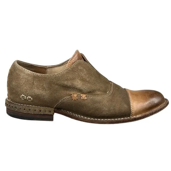Bed Stu Women's Rose Brown Cap Toe Slip On Oxfords Size US 9.5
