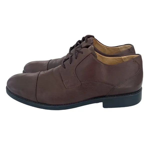 Belvedere Duke Brown Leather Cap Toe Oxfords