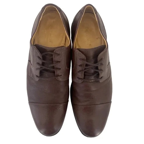 Belvedere Duke Brown Leather Cap Toe Oxfords