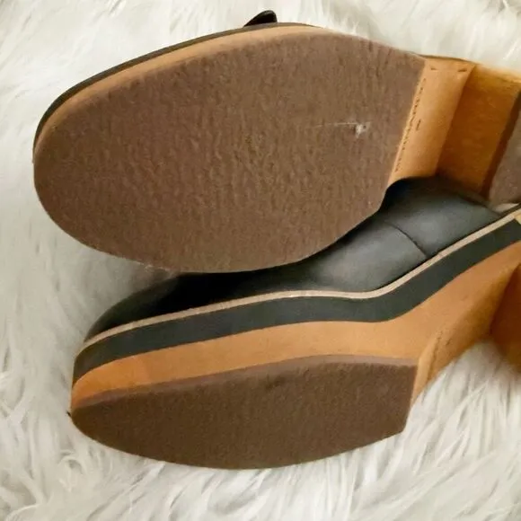 BERNARDO x NORDSTROM | Sadie Mule Clog Slide On Bow Clogs Black Brown | Size 9