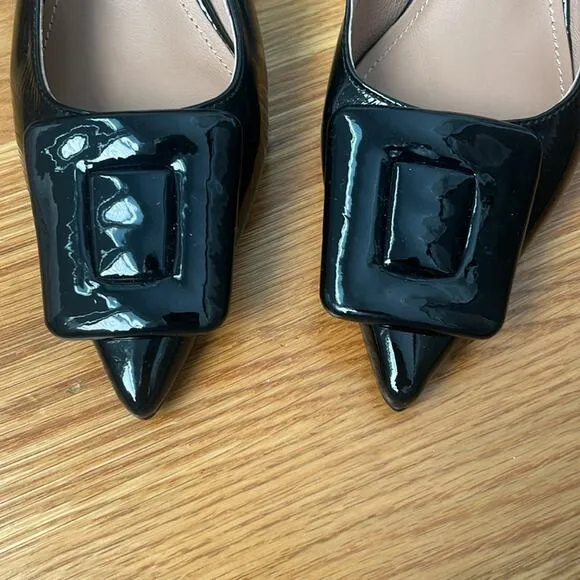 Bibi Lou Robin Patent Leather Kitten Heels
