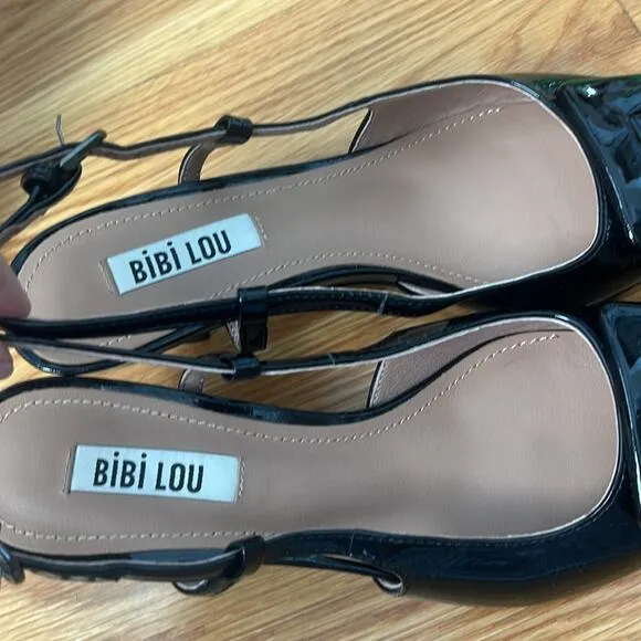 Bibi Lou Robin Patent Leather Kitten Heels