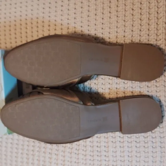 Birdies The Songbird Satin Mule in Khaki Green NIB