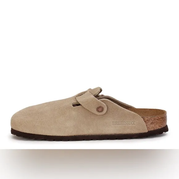✨BIRKENSTOCK BOSTON BS SUEDE CLOGS SHOES IN TAUPE 44 11