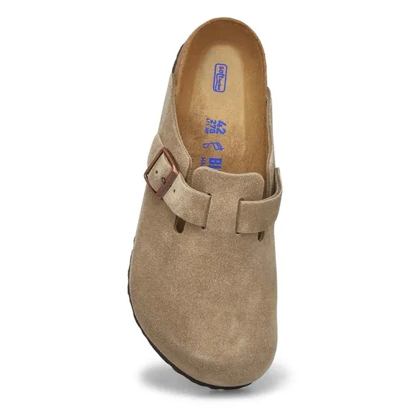 ✨BIRKENSTOCK BOSTON BS SUEDE CLOGS SHOES IN TAUPE 44 11