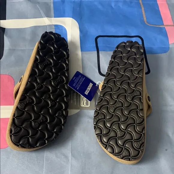 Birkenstock Boston Cream Mules with Closed Toe Narrow