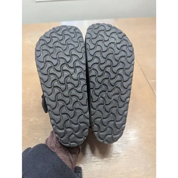 Birkenstock Boston Insulated Clog women's size 36 black slip on suede comfort