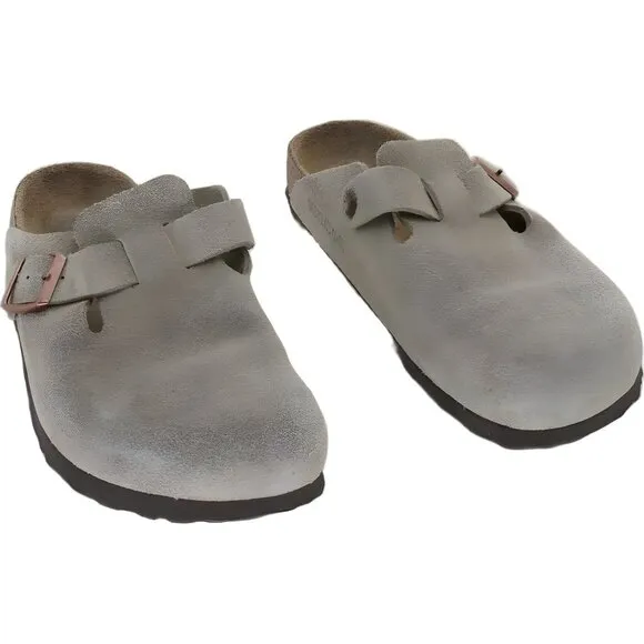 Birkenstock Boston Soft Footbed Suede Clogs for Women EU 39