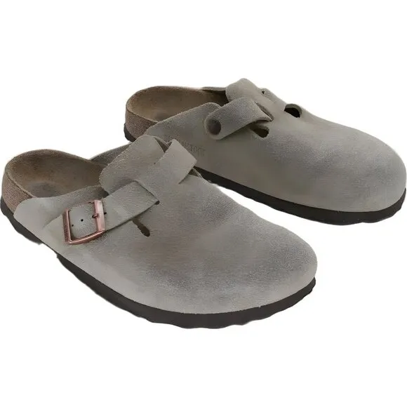Birkenstock Boston Soft Footbed Suede Clogs for Women EU 39