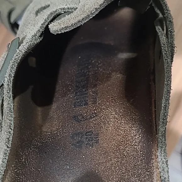 Birkenstock Boston Soft Footbed Suede Clogs Size EU 43 US 10 Mens